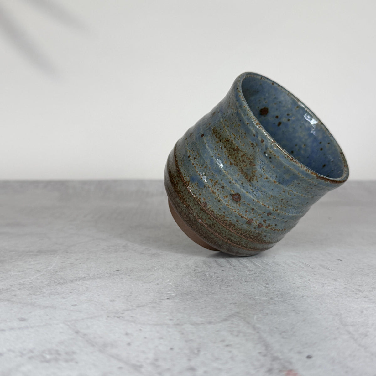 Japanese Yunomi Cup I Minoyaki Ao Kairagi Sushi Teacup I Made in Japan