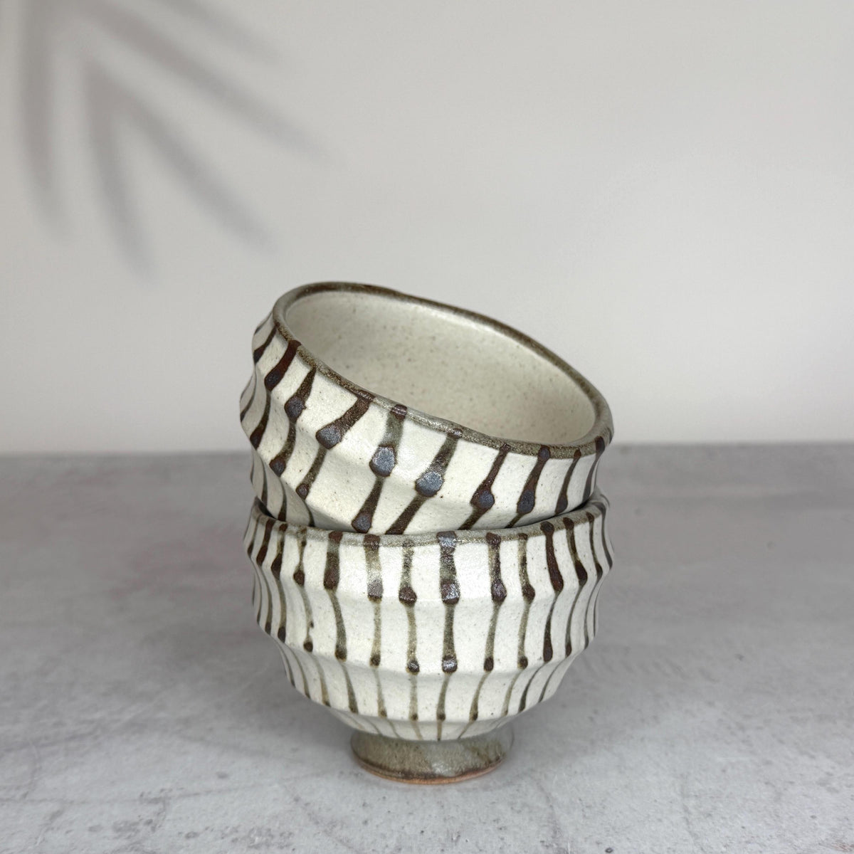 Minoyaki Carved Fine Jyuso Teacup I Made in Japan