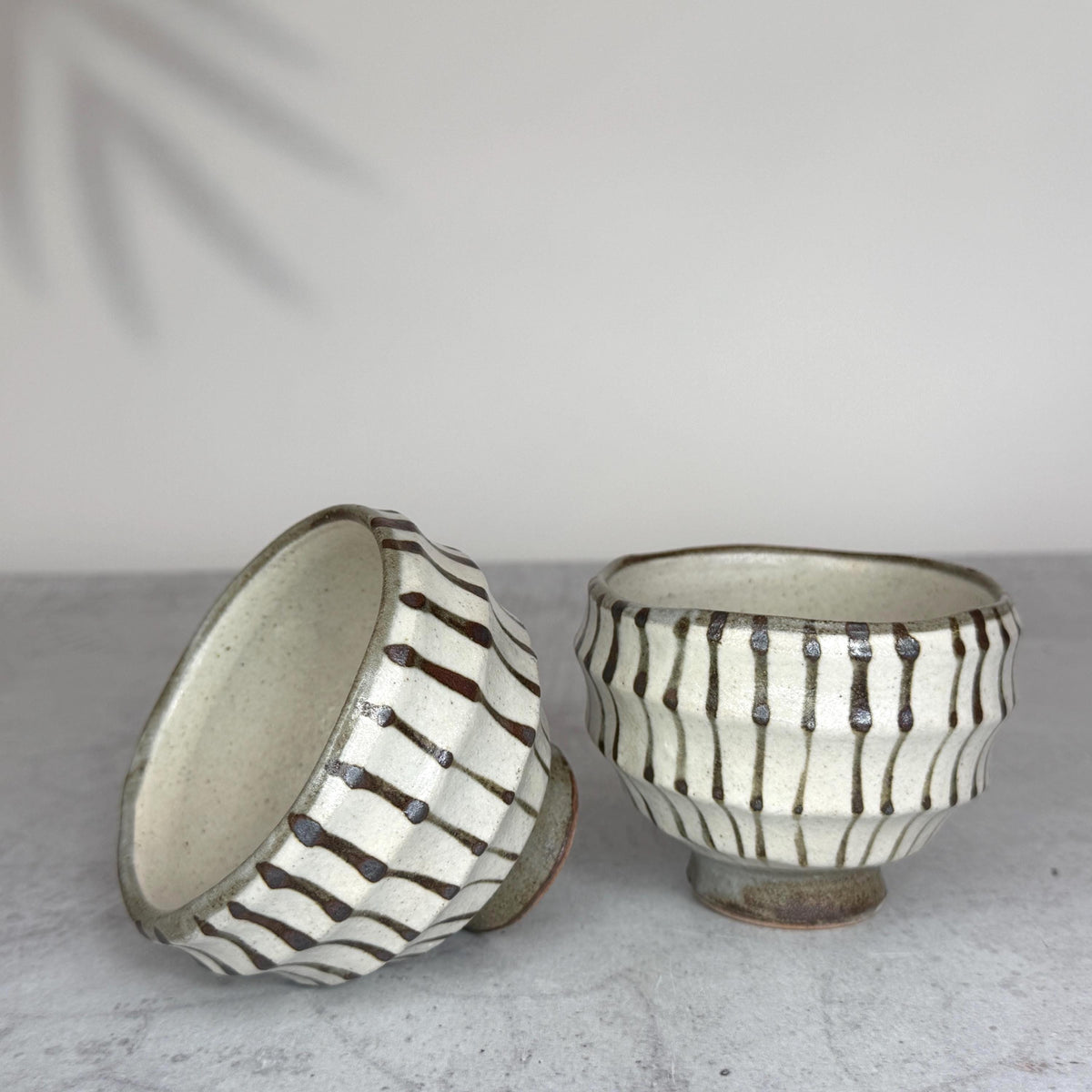 Minoyaki Carved Fine Jyuso Teacup I Made in Japan
