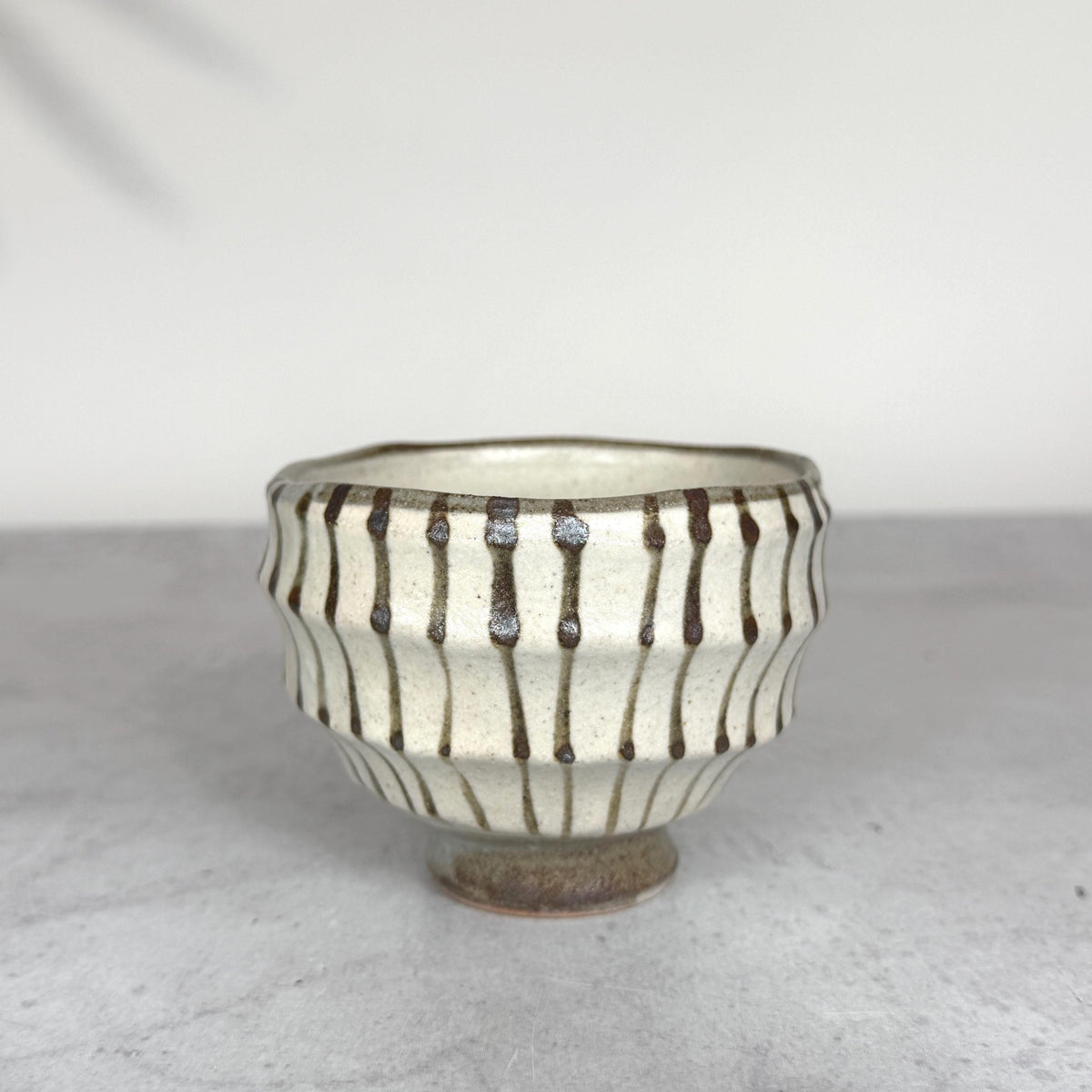 Minoyaki Carved Fine Jyuso Teacup I Made in Japan