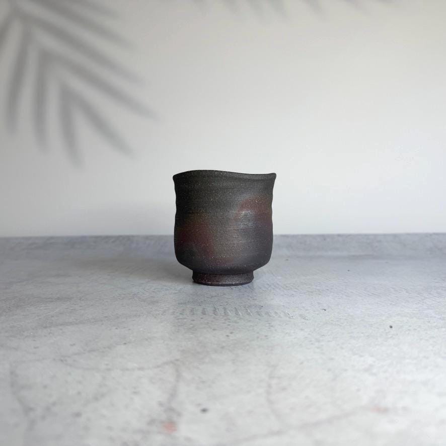 Handmade Shigaraki Ware Japanese Teacup | Authentic Japanese Pottery Yunomi | Rustic Ceramic Tea Cup | Wabi Sabi Tea Mug | Made in Japan