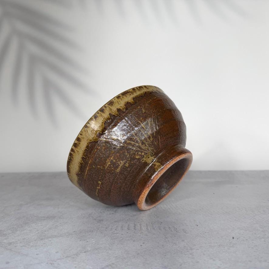 Minoyaki Bizen-Style Takahama-don Bowl | Japanese Pottery | Mino Ware | 17cm Donburi Bowl | Made in Japan