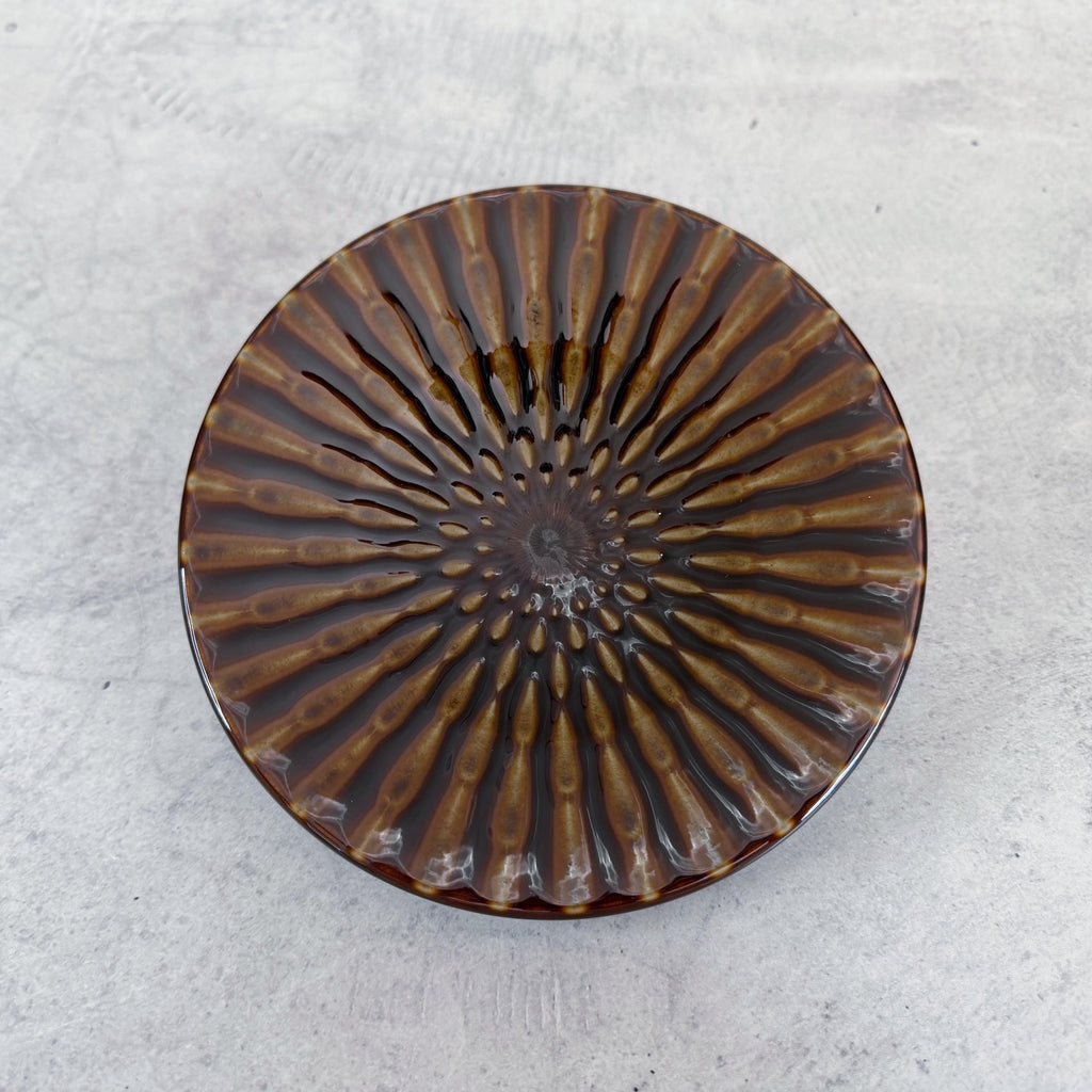 Mino Ware Fuokasu Ame Wan Niju Plate  Japanese Ceramic Serving Plate, Sushi Plate, Appetizer Dish, Made in Japan
