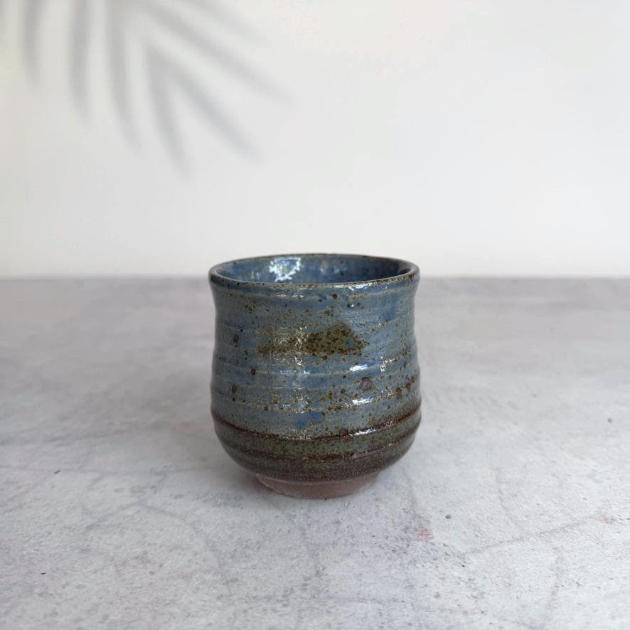 Japanese Yunomi Cup I Minoyaki Ao Kairagi Sushi Teacup I Made in Japan