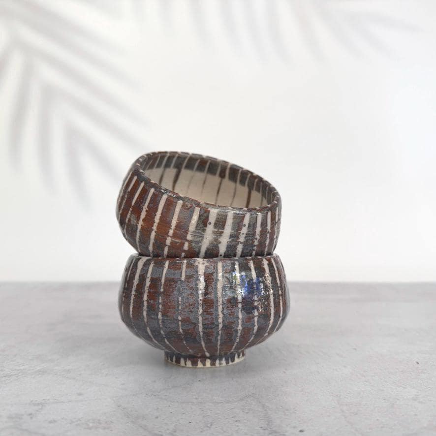 Minoyaki Rusty Jyukusa Japanese Tea Cup | Rustic Mino Ware | Handmade-Style Japanese Pottery Teacup