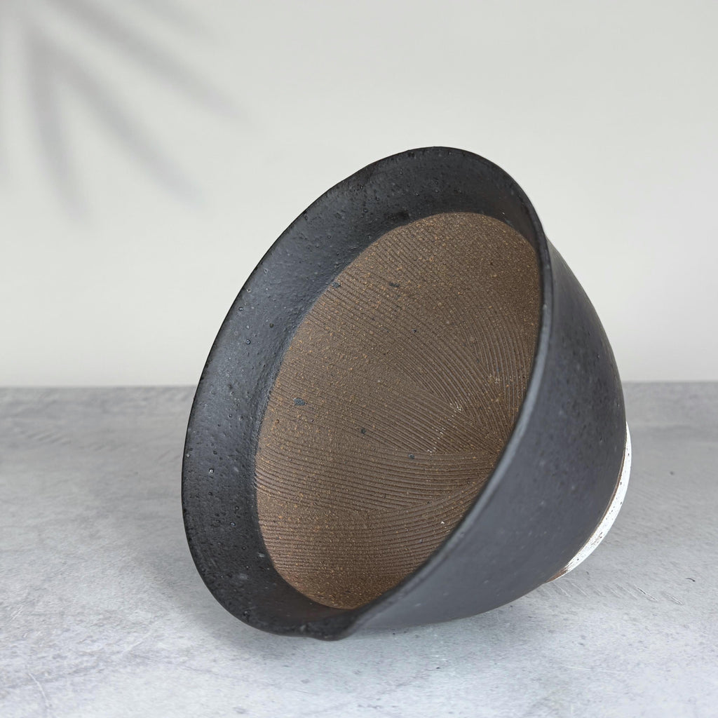 Japanese Suribachi Mortar Bowl | Mino Ware Ceramic Grinding Bowl | Made in Japan | Traditional Japanese Kitchen Tool