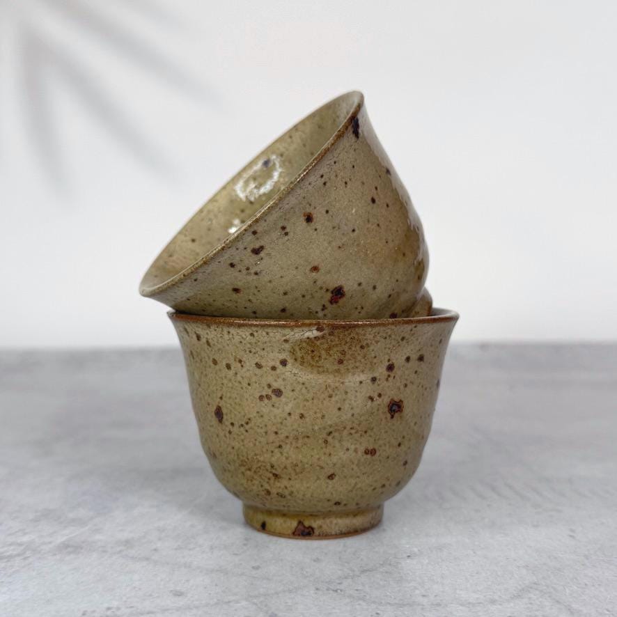 Minoyaki Nagareun Kairagi Sencha Cup | Japanese Yunomi Tea Cup | Mino Ware Pottery | Made in Japan