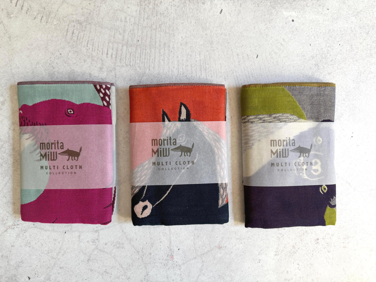 moritaMiW × Kusubashi Monori 4-Ply Gauze Cotton Towel | Japanese Multi-Use Cloth (53x53cm)