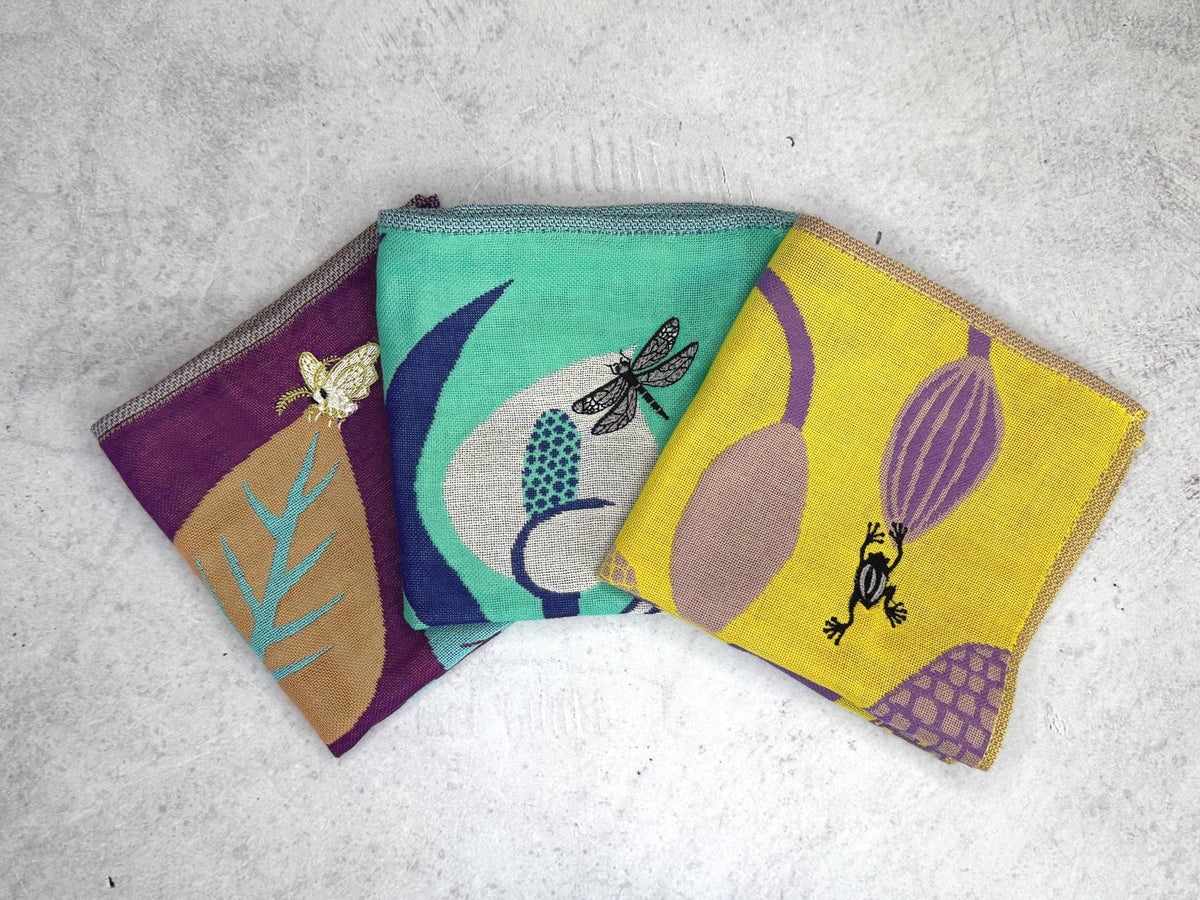 moritaMiW Gauze Handkerchief 25cm | Japanese Cotton Handkerchief | 100% Cotton Gauze Towel