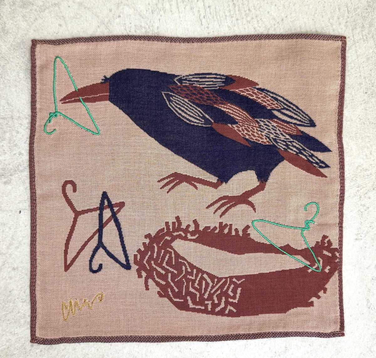 moritaMiW Gauze Handkerchief 25cm | Japanese Pocket Square | 3-Ply Gauze | Soft Lightweight Cotton