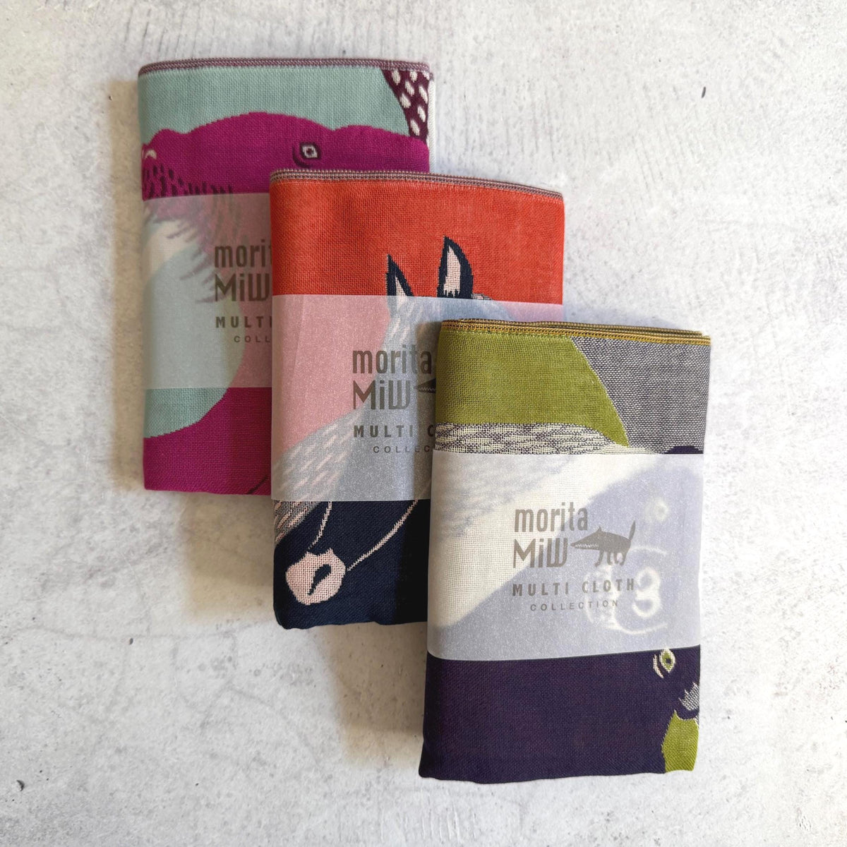 moritaMiW × Kusubashi Monori 4-Ply Gauze Cotton Towel | Japanese Multi-Use Cloth (53x53cm)