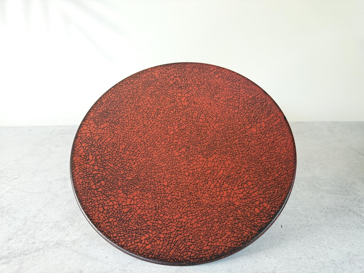 Mino-yaki Akane Odoshi Plate | Japanese Ceramic Plate | Mino Ware