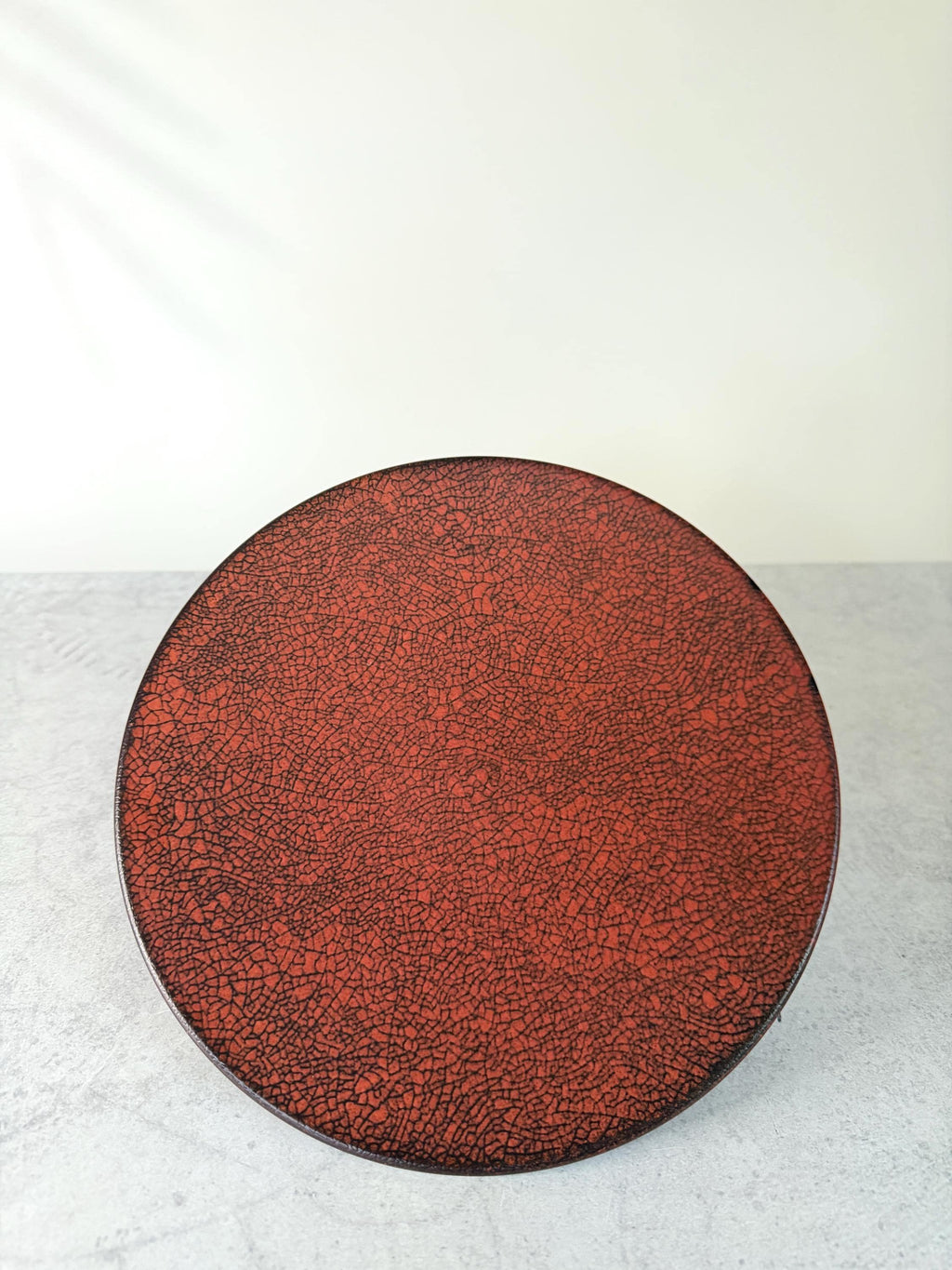 Mino-yaki Akane Odoshi Plate | Japanese Ceramic Plate | Mino Ware