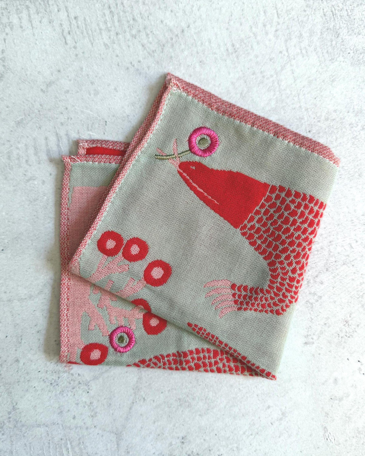 moritaMiW Gauze Handkerchief 25cm | Japanese Pocket Square | 3-Ply Gauze | Soft Lightweight Cotton