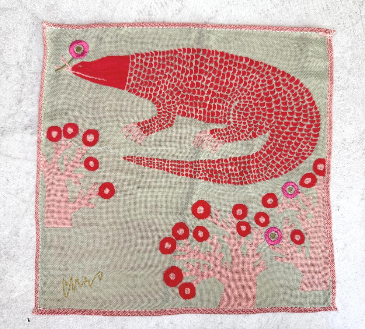 moritaMiW Gauze Handkerchief 25cm | Japanese Pocket Square | 3-Ply Gauze | Soft Lightweight Cotton