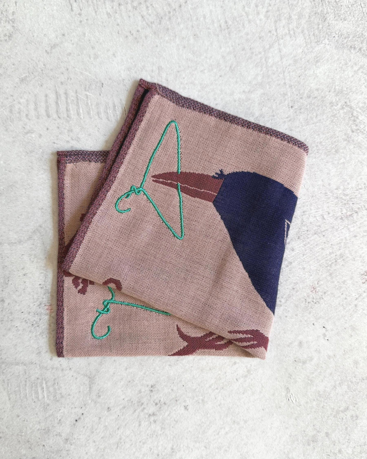 moritaMiW Gauze Handkerchief 25cm | Japanese Pocket Square | 3-Ply Gauze | Soft Lightweight Cotton