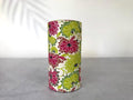 Japanese Washi Tea Canister 200g | Summer Flowers Tin | Japanese Storage Caddy | Made in Japan